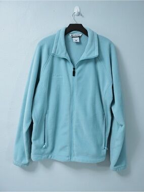 Columbia Benton Springs Pale Blue Full-Zip Fleece Jacket